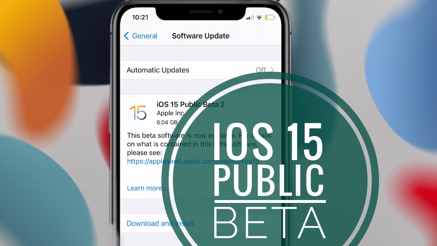 iOS 15 Public Beta Update