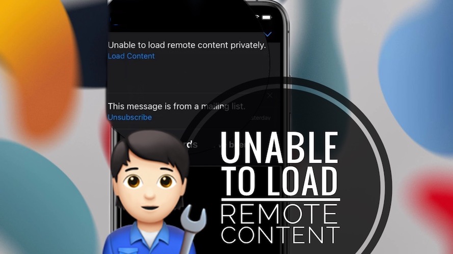 Unable to load remote content privately