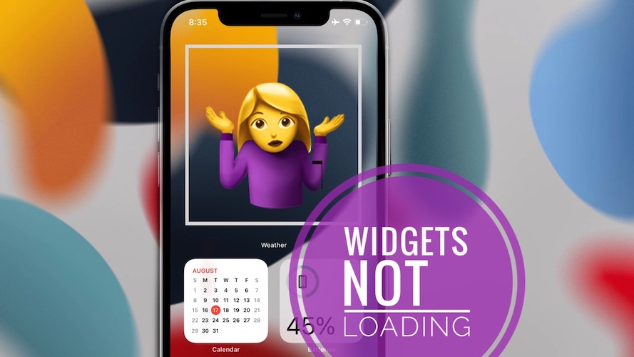 Widgets not loading on iPhone