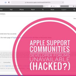 apple support forums hacked