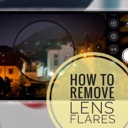 how to remove lens flares on iPhone