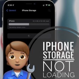 iPhone Storage not loading
