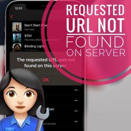 Apple Music requested URL not found on server