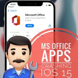 Microsoft Office apps crashing in iOS 15
