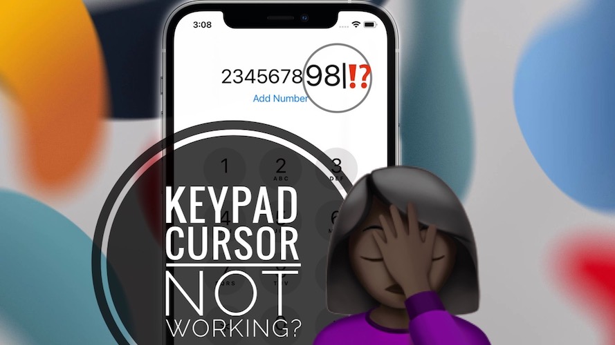 how to fix cursor not working in keypad