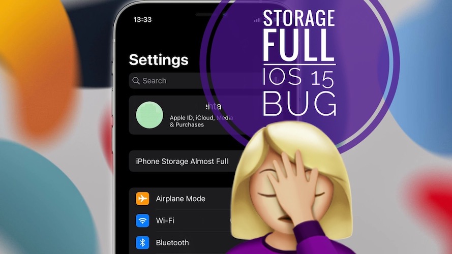 iPhone Storage Almost Full bug