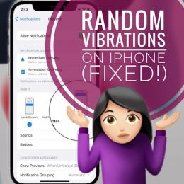 iPhone random vibrations