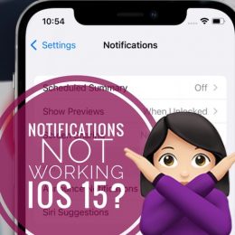 notifications not working in iOS 15