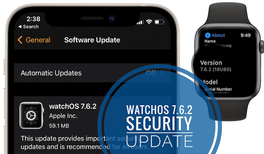 watchOS 7.6.2 update