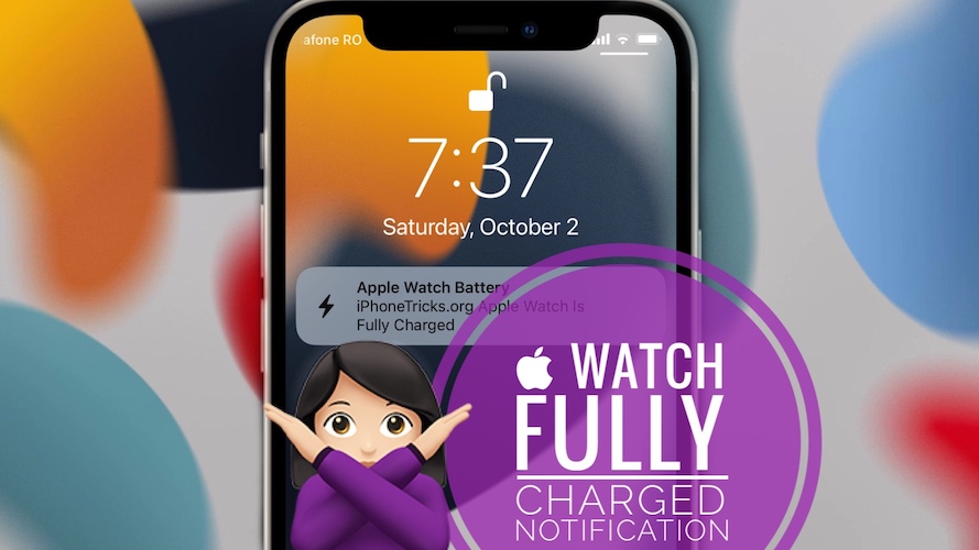 Apple Watch fully charged notification