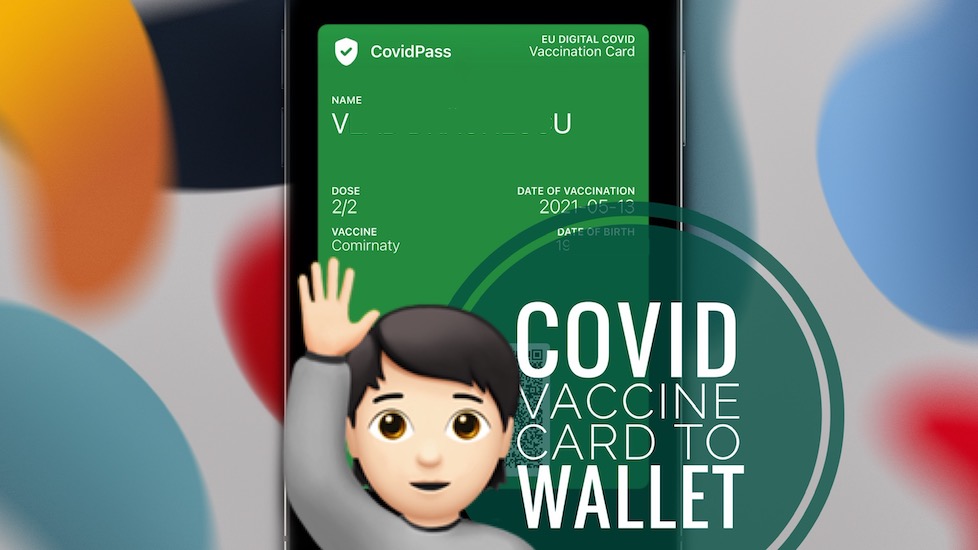 COVID Vaccination Card on iPhone