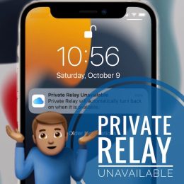 Private Relay Unavailable Notification