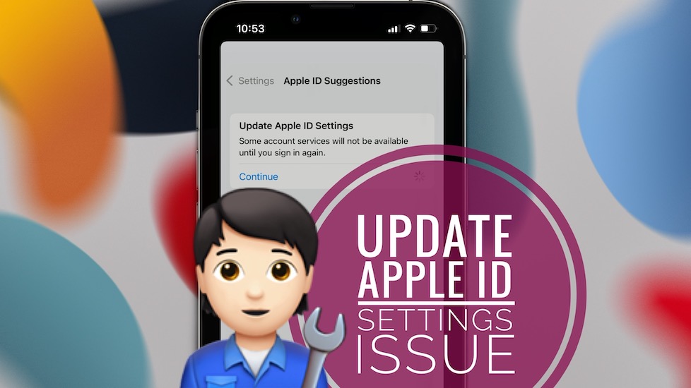 Update Apple ID Settings stuck