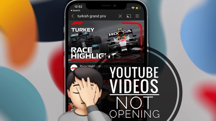 YouTube Videos not opening in iOS 15