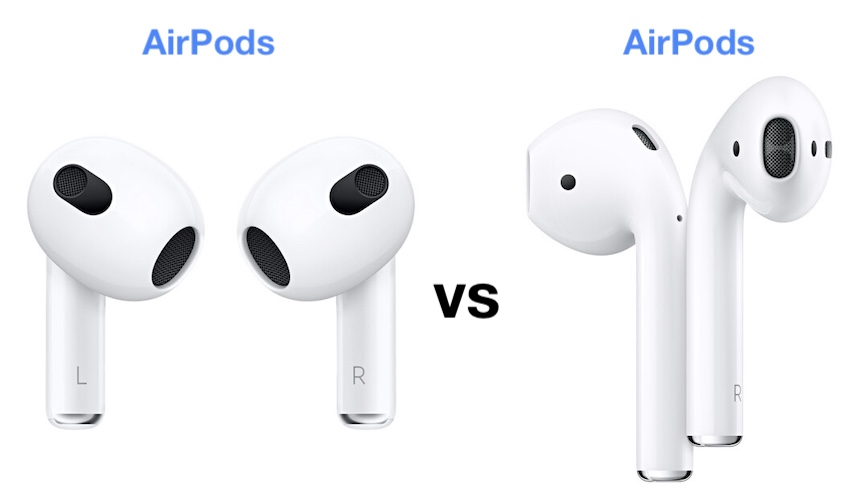 airpods 3 shape vs airpods 2
