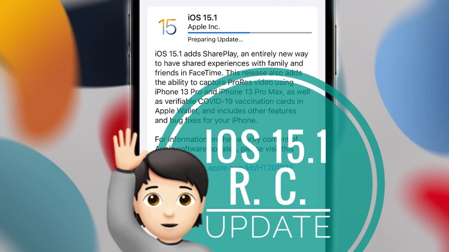 iOS 15.1 RC update
