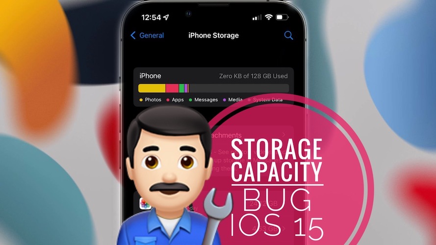 iPhone Storage bug in iOS 15