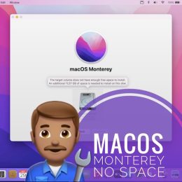 macOS Monterey not enough free space to install
