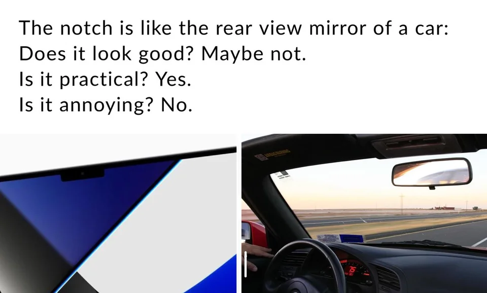 macbook pro rear view window meme