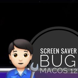 screensaver black screen issue on Mac