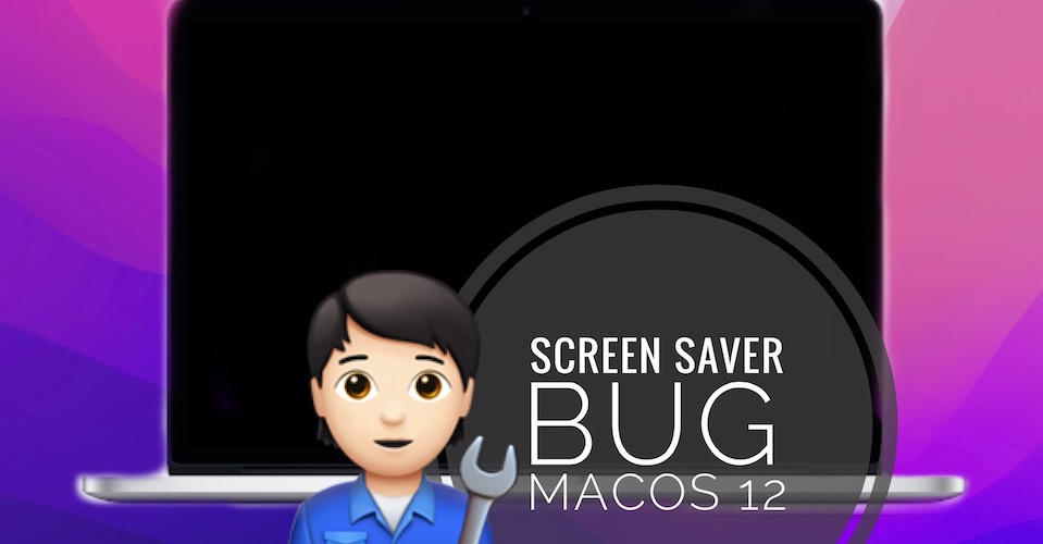 screen saver black screen issue on Mac