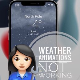 weather animations not working in iOS 15