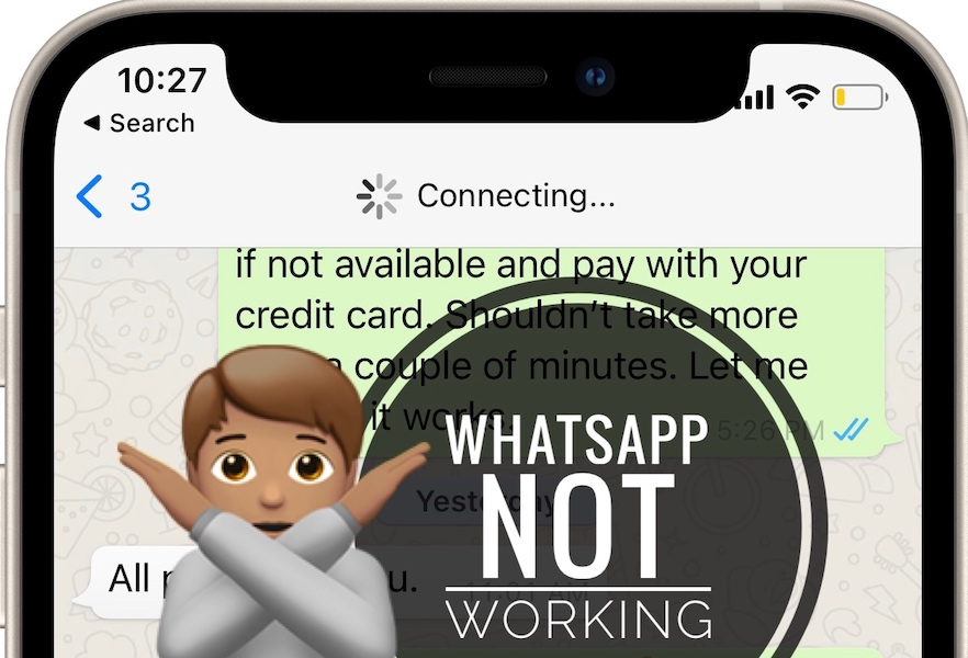 WhatsApp not working