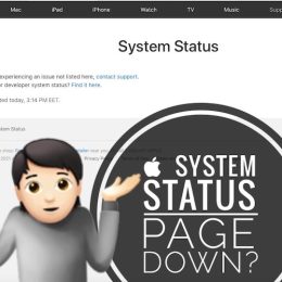 Apple System Status page not working