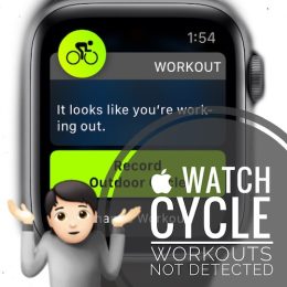 Apple Watch Cycling workout not detected