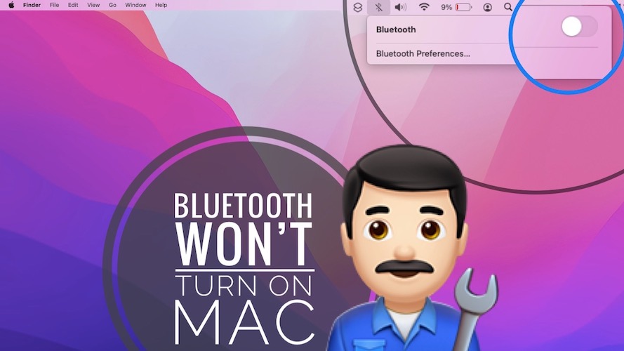 Bluetooth won't turn ON Mac