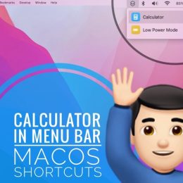 Calculator in Menu Bar on Mac