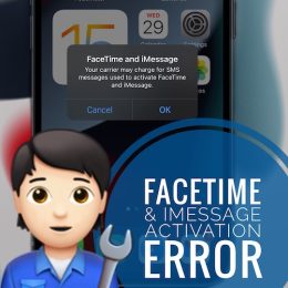 FaceTime and iMessage popup