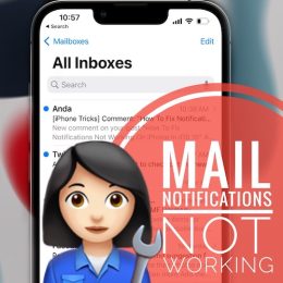 Mail notifications not working on iPhone
