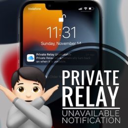Private Relay Unavailable