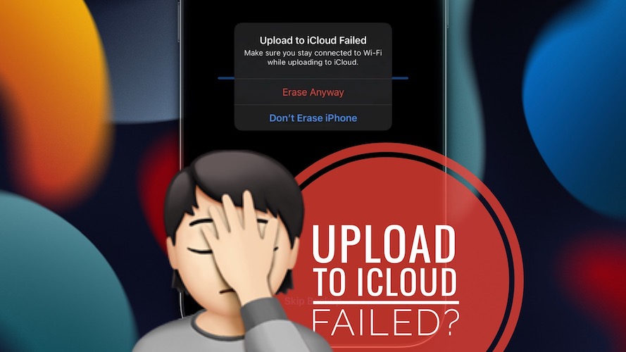 Upload to iCloud failed on iPhone