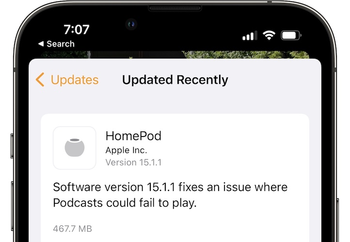 homepod 15.1.1 release notes