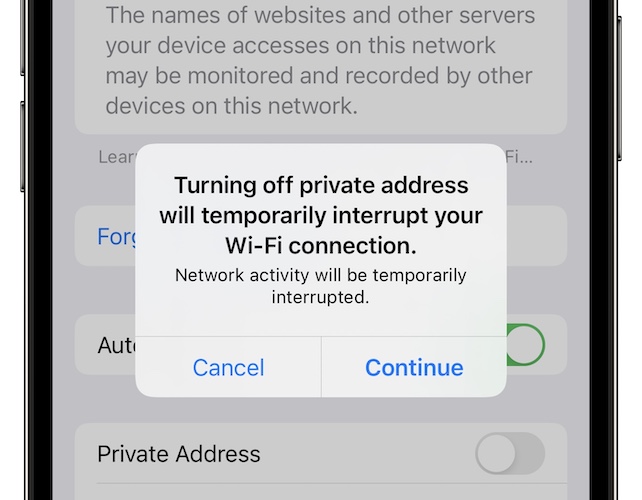 Wifi Privacy Warning On Iphone Encrypted Dns Traffic Fix