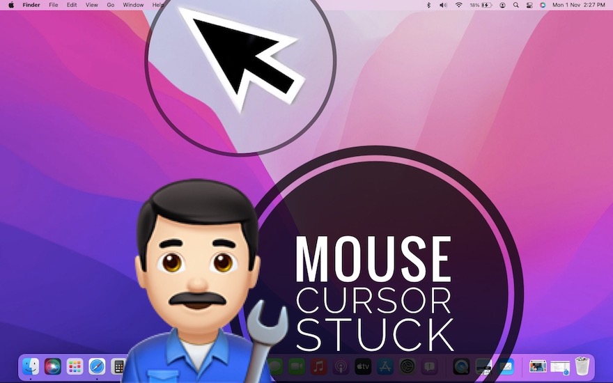 mouse cursor stuck on Mac