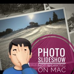 photo slideshow not working on Mac