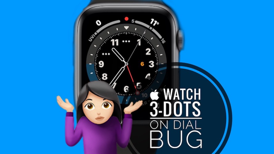 Apple Watch dots on dial bug
