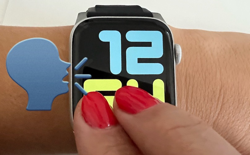 Apple Watch speaks time