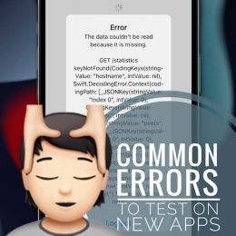 common errors to test on iOS apps