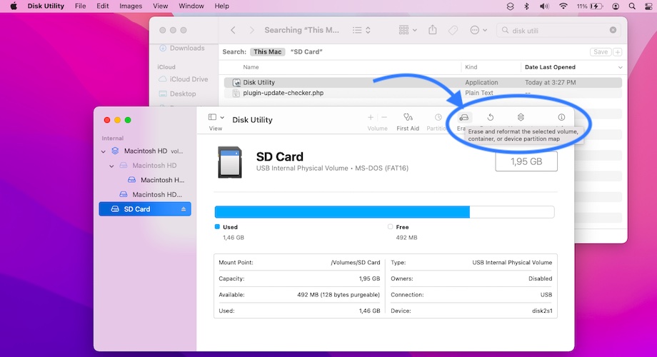 how to format SD card on Mac