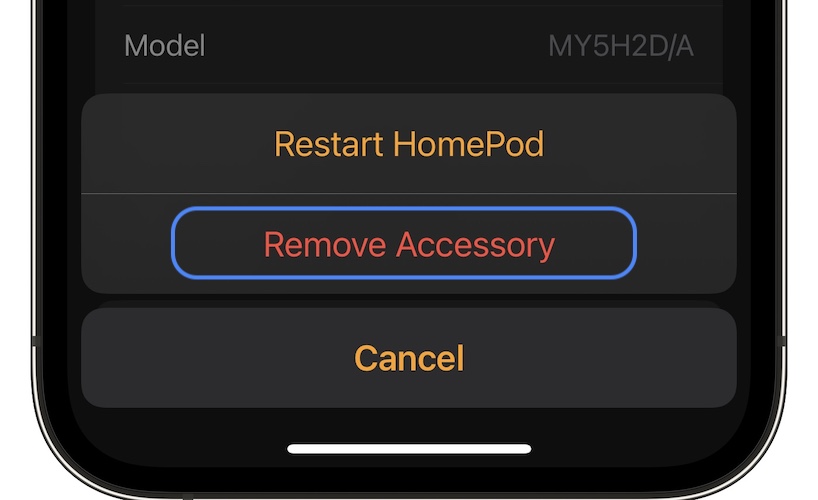 how to reset HomePod