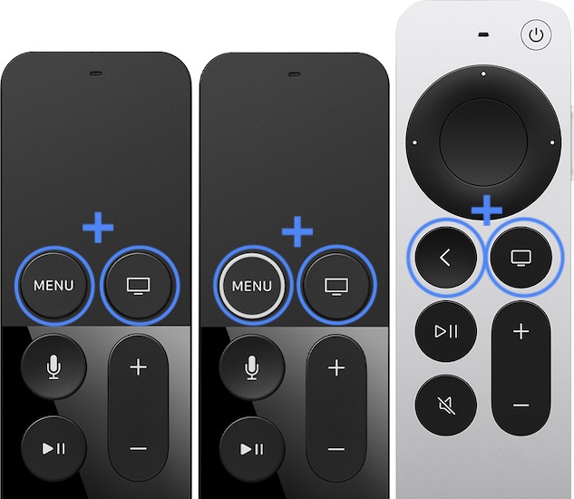 how to restart Apple Tv from remote