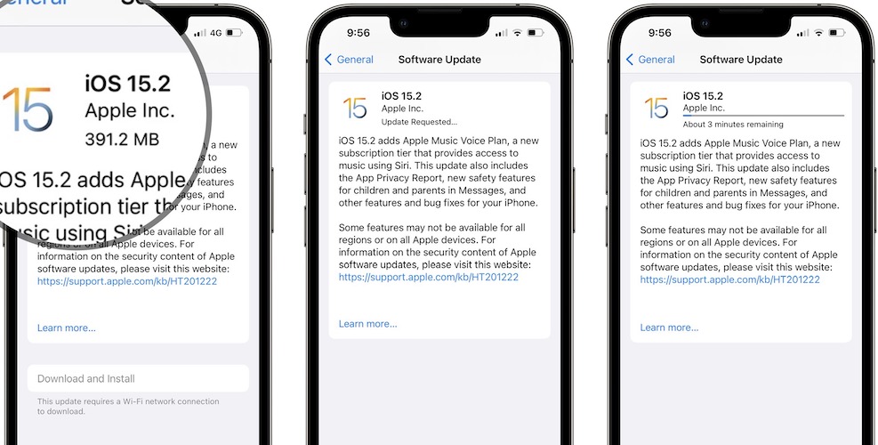 iOS 15.2 rc 2 download