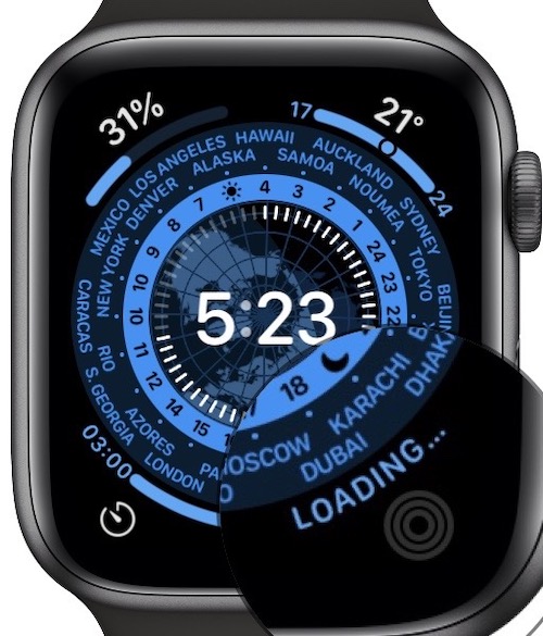 activity rings loading on apple watch