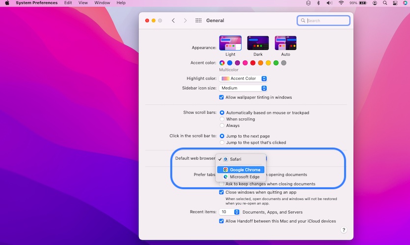 how to make chrome default browser on mac