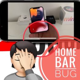 iPhone home bar not disappearing