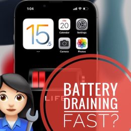iphone battery draining fast ios 15.5